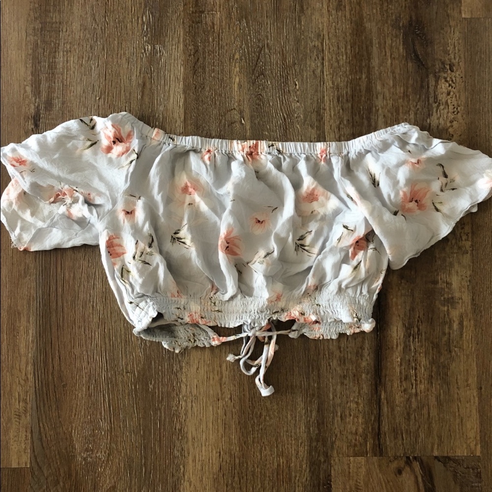 Kendall and Kylie Floral Crop Blouse